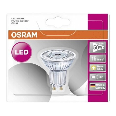 LED pirn OSRAM Star GU10 4,3W 350lm цена и информация | Lambipirnid ja LED-pirnid | hansapost.ee