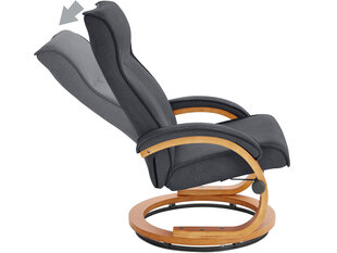 Кресло с подставкой для ног Notio Living Lilo, темно-серое цена и информация | Кресла | hansapost.ee