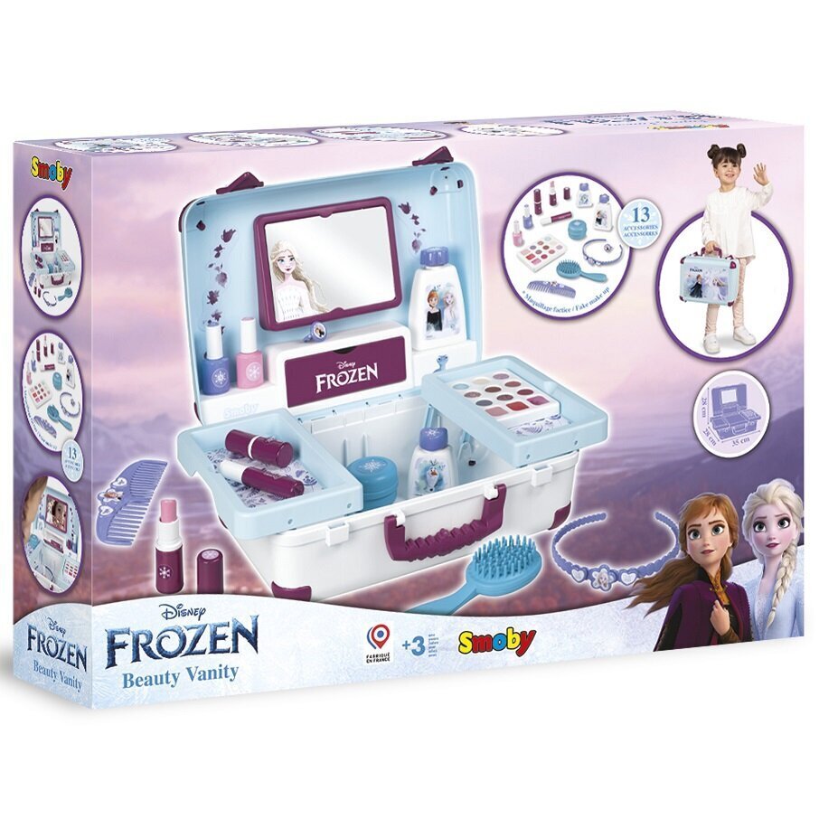Ilusalongi komplekt ilukohver Smoby Frozen Disney, 13 tarvikut цена и информация | Mänguasjad tüdrukutele | hansapost.ee