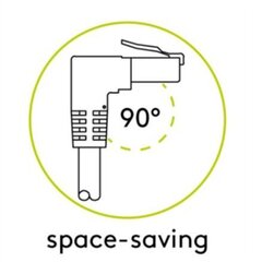 Goobay 51514, RJ45, 0.5m hind ja info | Juhtmed ja kaablid | hansapost.ee