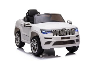 Одноместный электромобиль детский Jeep Grand Cherokee JJ2055, белый цена и информация | Электромобили для детей | hansapost.ee