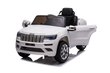 Elektriauto lastele Jeep Grand Cherokee JJ2055, valge цена и информация | Laste elektriautod | hansapost.ee