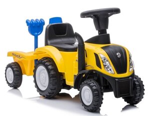 Детский толкающий трактор с прицепом и аксессуарами, желтый цена и информация | Игрушки для малышей | hansapost.ee