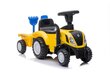 Laste tõuke traktor haagise ja lisadega, kollane цена и информация | Beebide mänguasjad | hansapost.ee