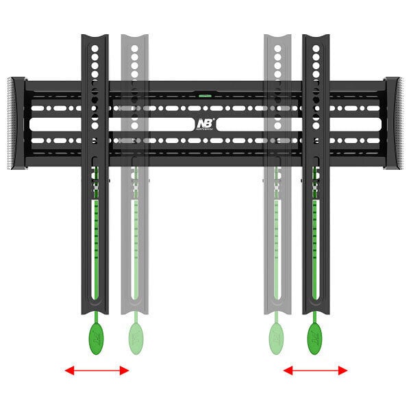 NB C3F 40"-70", kuni 68 kg, VESA kuni 60*40cm цена и информация | Teleri seinakinnitused ja hoidjad | hansapost.ee