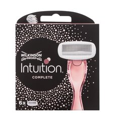 Лезвия для бритья для женщин Wilkinson Intuition Complete, 6 шт. цена и информация | Средства для бритья и косметика | hansapost.ee