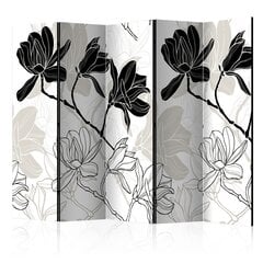 Ruumijaotur - Flowers B&W II [Room Dividers] hind ja info | Sirmid ja vaheseinad | hansapost.ee