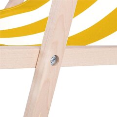 Деревянный шезлонг Oxford Yellow Ribbons цена и информация | Springos Садовая мебель | hansapost.ee