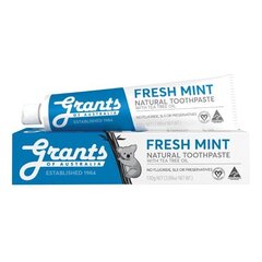 Teepuuõliga värskendav hambapasta ilma fluoriidita Grants of australia Fresh Mint, 110g hind ja info | Hambaharjad, hampapastad ja suuloputusvedelikud | hansapost.ee