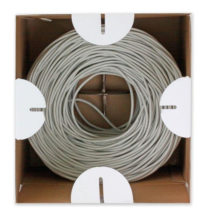 Techly UTP Cat6 puistekaabel 4x2 tahke vask 305m hall hind ja info | Juhtmed ja kaablid | hansapost.ee