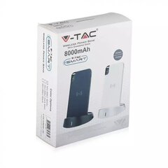 V-tac V-TAC Power Bank 8000 мАч 2.1А белый цена и информация | Зарядные устройства Power bank | hansapost.ee