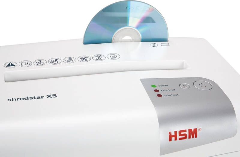 HSM shredstar X5 P4 4, valge hind ja info | Paberihundid ja dokumendipurustajad | hansapost.ee