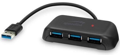 Speedlink USB hub Snappy Evo 4-port (SL140106) цена и информация | USB adapterid ja jagajad | hansapost.ee