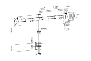 Digitus Blanc Panel DA-90400 price and information | TV wall mounts and holders | hansapost.ee