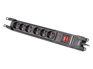 Armac Ülepingekaitse Power Strip rack 19 tolli. M6 3m 6x230v must M6 / 30 / R / CZ hind ja info | Pikendusjuhtmed | hansapost.ee