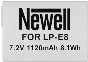 Newell aku Canon LP-E8 hind ja info | Fotoaparaatide akud ja patareid | hansapost.ee