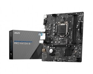 MSI PRO H410M-B Processor family Intel hind ja info | Emaplaadid | hansapost.ee