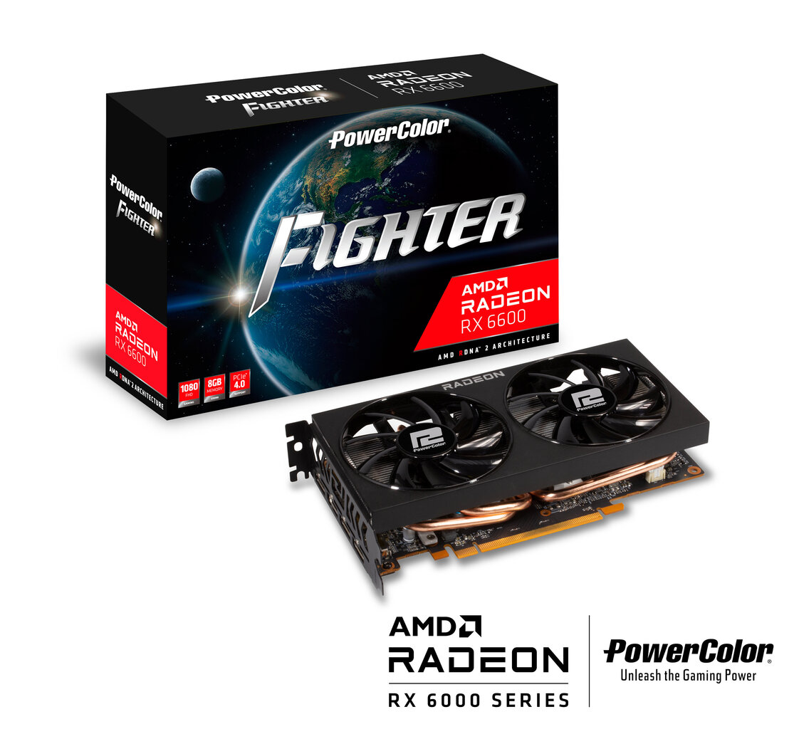 Karta graf. PowerColor Fighter Radeon RX 6600 8G цена и информация | Videokaardid | hansapost.ee