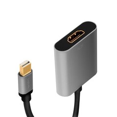 Mini DisplayPort to HDMI adapter, 4K, alu, 0.15m hind ja info | USB adapterid ja jagajad | hansapost.ee