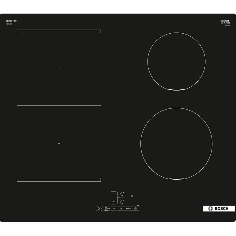 Bosch, 60 cm, frameless, black - Built-in Induction Hob цена и информация | Pliidiplaadid | hansapost.ee