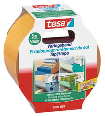 Двухсторонняя липкая лента для пола tesa Extra Strong 5мx50мм цена и информация | Tesa Сантехника, ремонт, вентиляция | hansapost.ee