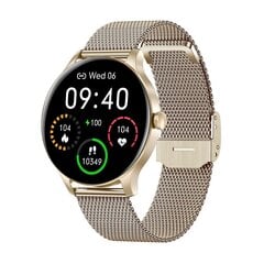 Стильные смарт-часы Garett Electronics из стали с золотым покрытием цена и информация | Смарт-часы (smartwatch) | hansapost.ee