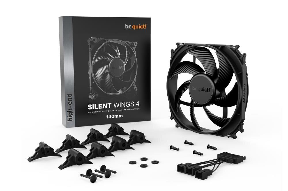 Be quiet! Silent Wings 4 140mm Case Fan BL095 цена и информация | Arvuti ventilaatorid | hansapost.ee