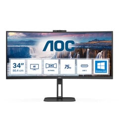 AOC CU34V5CW/BK цена и информация | Мониторы | hansapost.ee