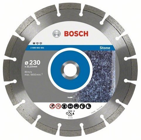 Teemantkett Bosch Standard for Stone 230x22x2,3mm цена и информация | Käsitööriistad | hansapost.ee