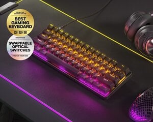 Клавиатура SteelSeries Gaming Keyboard Apex 9 Mini US, черная цена и информация | Клавиатура с игровой мышью 3GO COMBODRILEW2 USB ES | hansapost.ee
