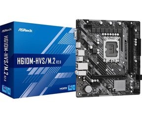 Asrock Intel H610 LGA1700 MicroATX hind ja info | Emaplaadid | hansapost.ee