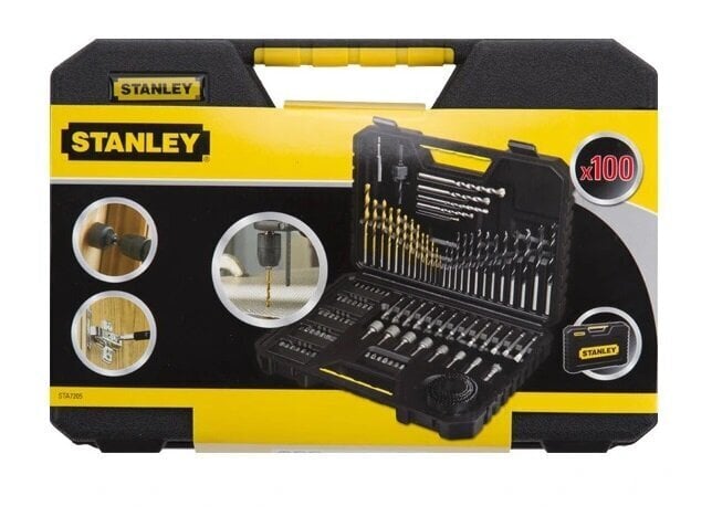 STANLEY 100tk. Puuride ja otsikute komplekt, STA7205-XJ цена и информация | Käsitööriistad | hansapost.ee