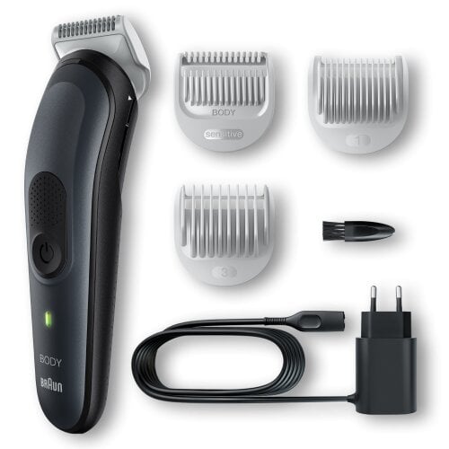 Bodygroomer + combs 0,1,3 Braun цена и информация | Juukselõikusmasinad ja trimmerid | hansapost.ee