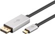 Goobay USB-C DisplayPort 60176 2 m hind ja info | Mobiiltelefonide kaablid | hansapost.ee