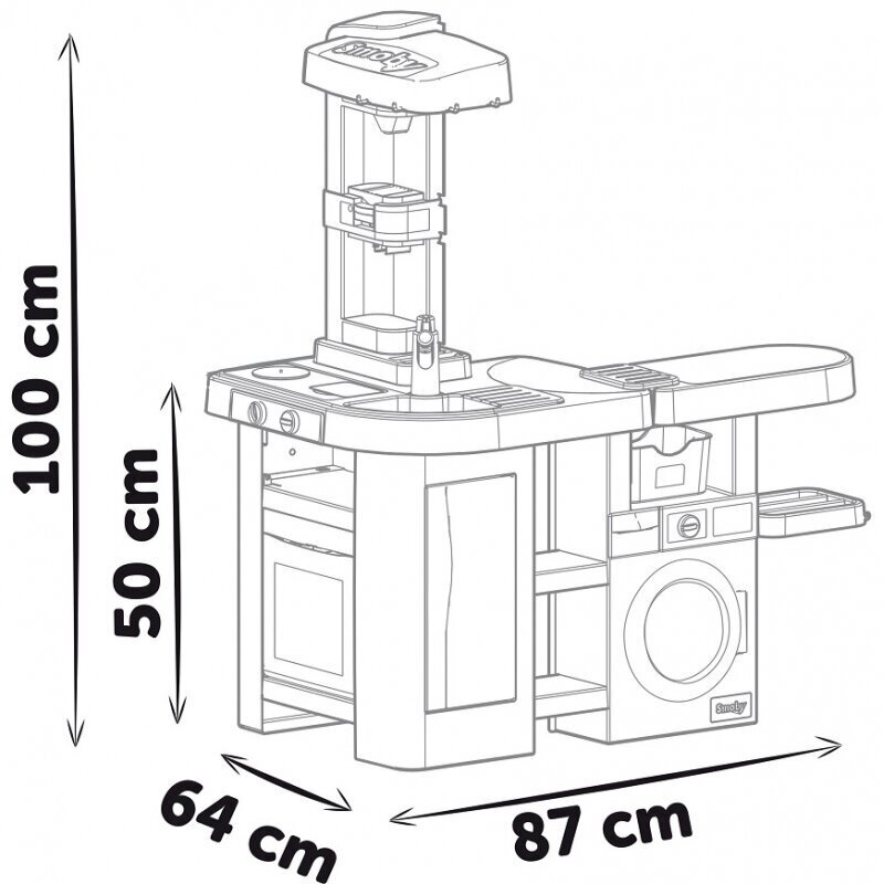 Mänguköök Smoby Mini Tefal Studio, 36 tarvikut цена и информация | Mänguasjad tüdrukutele | hansapost.ee