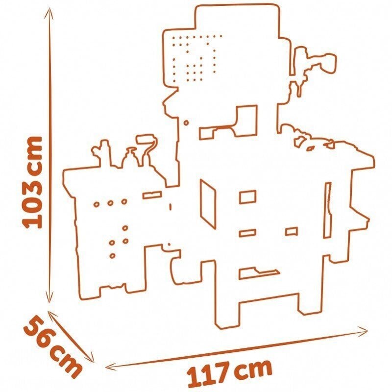 SMOBY Black&amp;Decker Mega Warsztat Hydraulik Malarz 3w1 100 Akcesorii hind ja info | Mänguasjad poistele | hansapost.ee