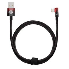 Baseus MVP 2 Lightning 1m 20W cable - (black-red) hind ja info | Mobiiltelefonide kaablid | hansapost.ee