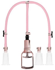 Shots Toys Pumped Rose Gold Clitoral &amp; Nipple Pump Set M цена и информация | БДСМ и фетиш | hansapost.ee