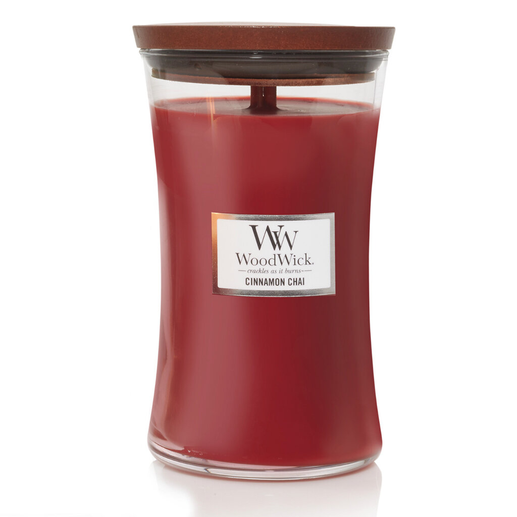 WoodWick lõhnaküünal Cinnamon Chai, 609,5g hind ja info | Küünlad, küünlajalad | hansapost.ee