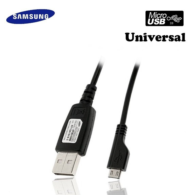 Samsung ECC1DU0BBK universaalne mikro-USB andme- ja laadimiskaabel (OEM) hind ja info | Mobiiltelefonide kaablid | hansapost.ee