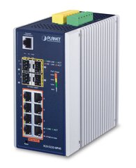Сетевой коммутатор PLANET IGS-5225-8P4S, управляемый L2+ Gigabit Ethernet (10/100/1000) Power over Ethernet (PoE), синий/серебристый цена и информация | Коммутаторы (Switch) | hansapost.ee