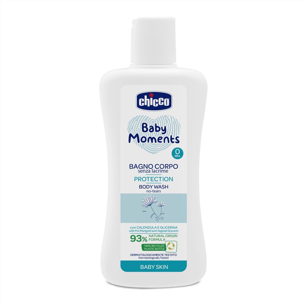 Pesuvahend Chicco Baby Moments Protection, 200 ml hind ja info | Laste vannitooted | hansapost.ee