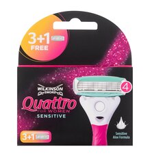 Raseerimisterad tundliku nahaga naistele Wilkinson Sword Quattro, 4 tk. price and information | Shaving products | hansapost.ee