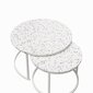 CosmoLiving Amelia Nesting Coffee Tables, Terrazzo цена и информация | Diivanilauad | hansapost.ee