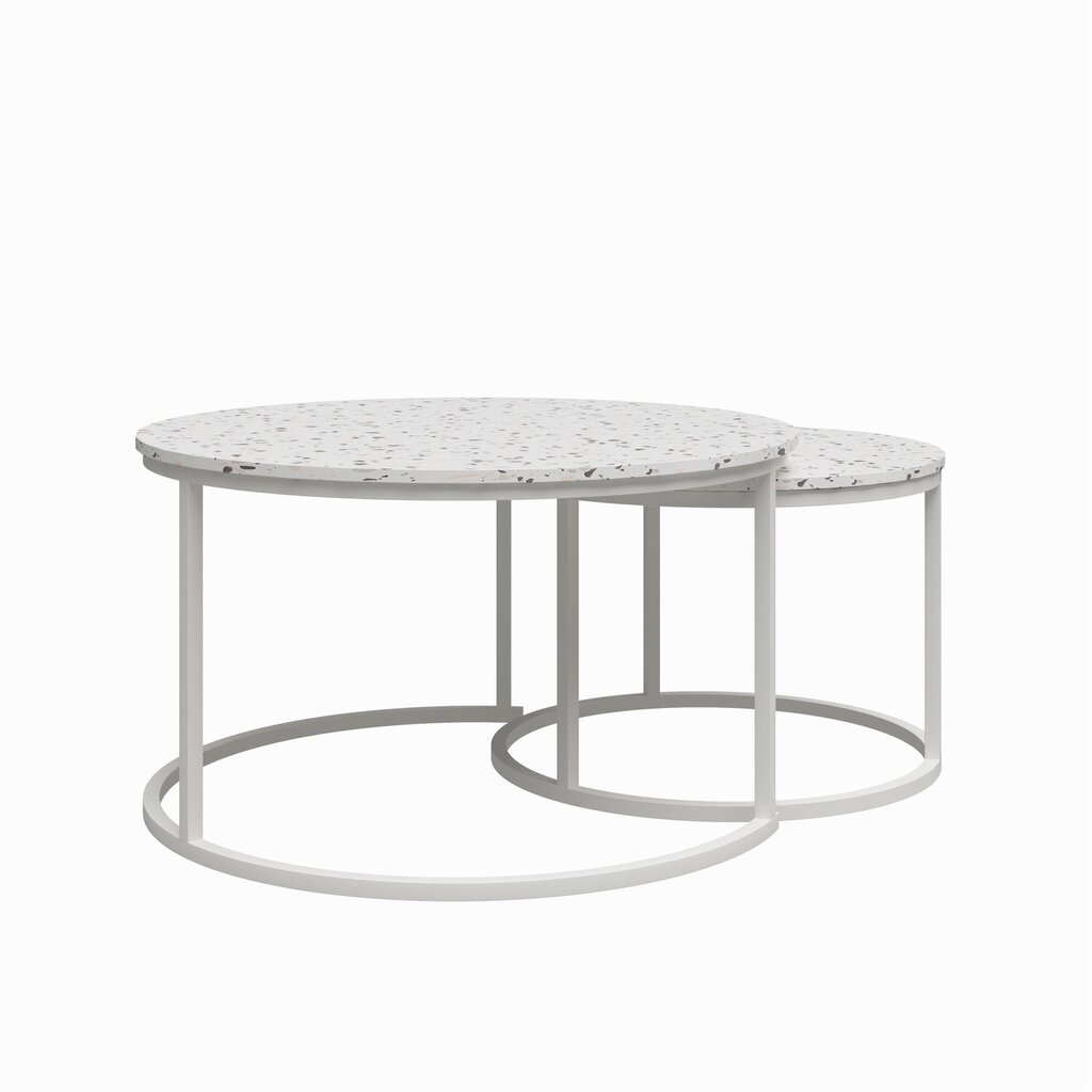 CosmoLiving Amelia Nesting Coffee Tables, Terrazzo hind ja info | Diivanilauad | hansapost.ee