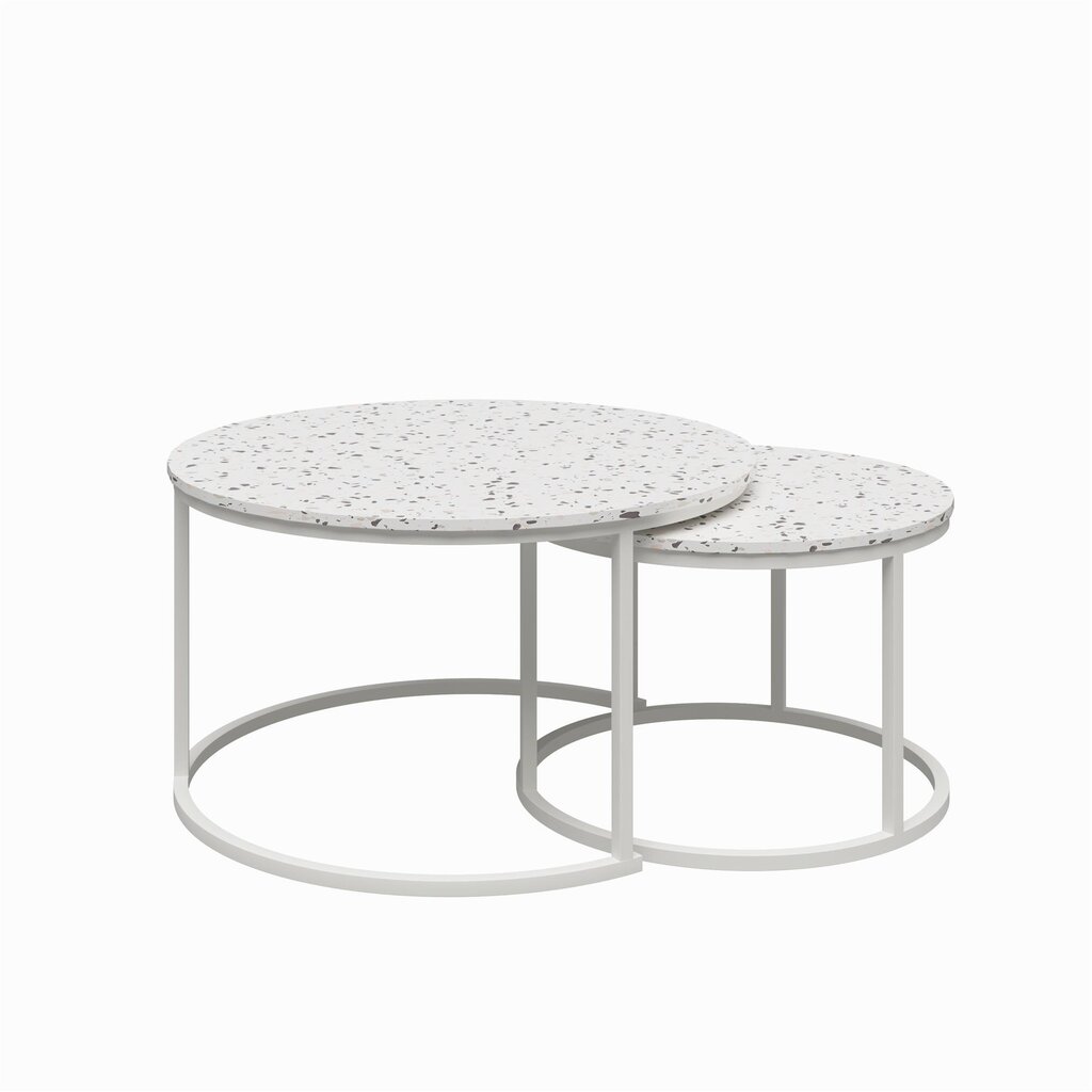 CosmoLiving Amelia Nesting Coffee Tables, Terrazzo hind ja info | Diivanilauad | hansapost.ee