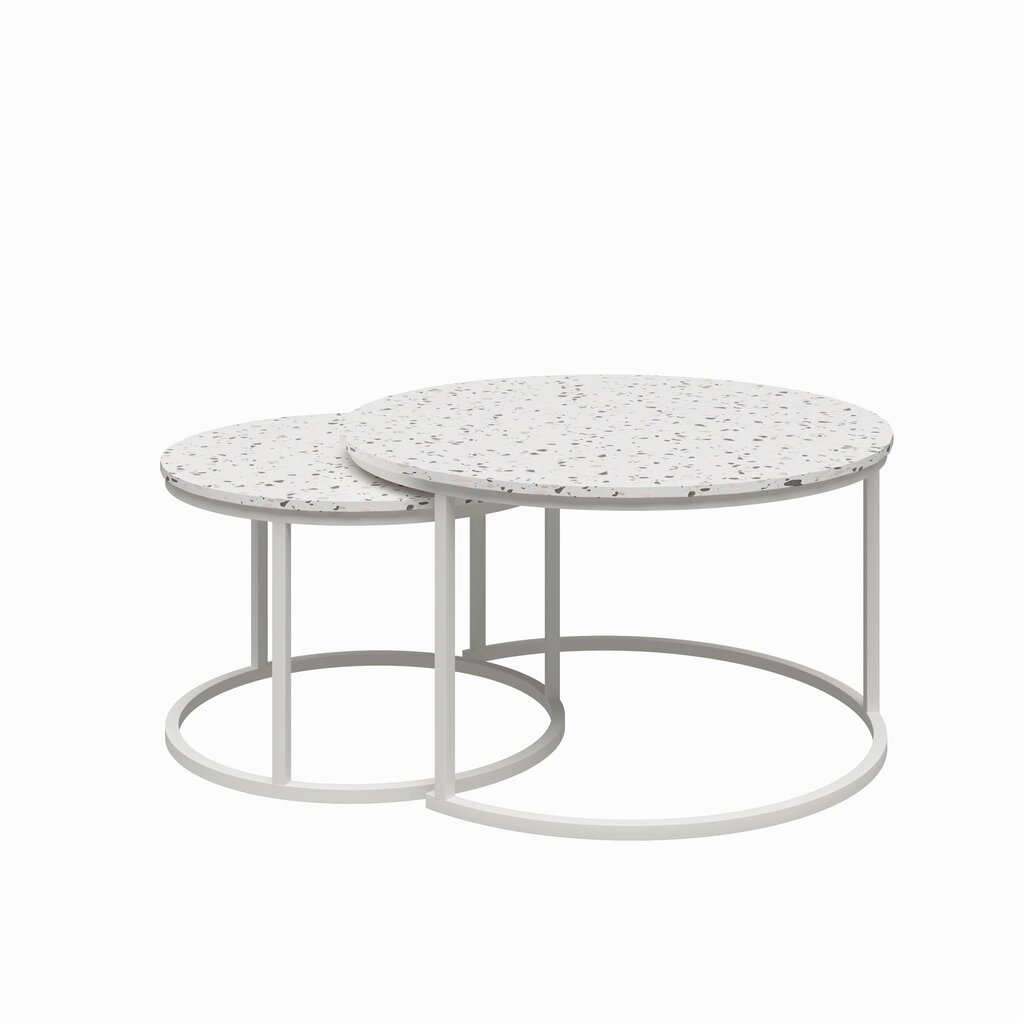 CosmoLiving Amelia Nesting Coffee Tables, Terrazzo hind ja info | Diivanilauad | hansapost.ee