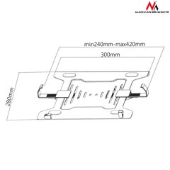 Maclean Sülearvuti hoidik MC-764 - vedruklambrite pikendus hind ja info | Teleri seinakinnitused ja hoidjad | hansapost.ee
