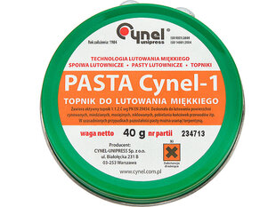 Litavimo pasta 40g CYNEL hind ja info | Cynel Remondikaubad, sanitaartehnika ja kütteseadmed | hansapost.ee