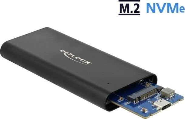 Delock Välise kõvaketta korpus M.2 NVME USB-C 3.1 Gen цена и информация | Arvutikomponentide tarvikud | hansapost.ee